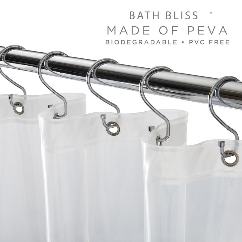 Bath Bliss Premium Shower Curtain Liner in Clear - Image 2